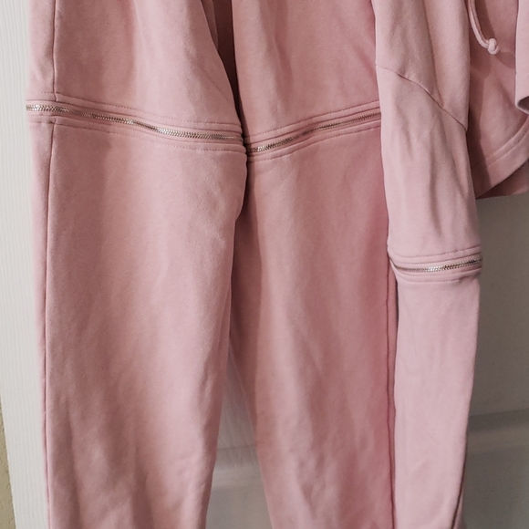 Cute zippered crop top track suit - Picture 2 of 2
